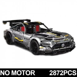 tech moc gtr amg quicksilver racing car bricks toy 13126