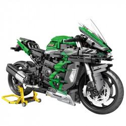 tech moc h2 racing motorcycle bricks toys 85003