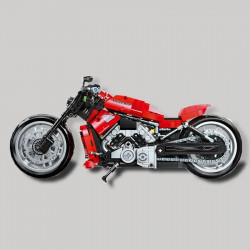 tech moc harley night rod motorcycle bricks toy 91020