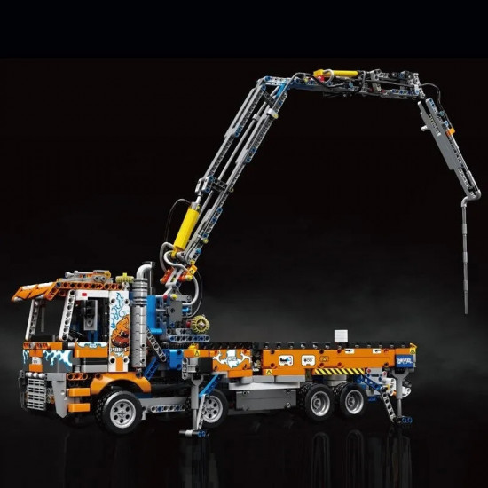 tech moc heavy pneumatic concrete pump truck bricks toys tech moc heavy pneumatic concrete pump truck bricks toys