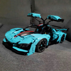 tech moc hong qi s9 super racing car bricks toys t5011