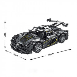 tech moc koenigsegg one racing car bricks toys