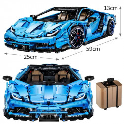 tech moc lambo centenario hypercar sports car bricks toy