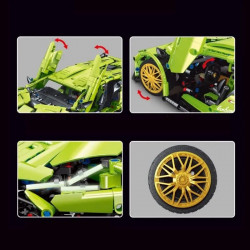 tech moc lambo sian fkp37 racing car bricks toy t2007
