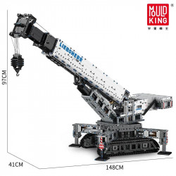 tech moc liebherr rc app crawler crane bricks toys