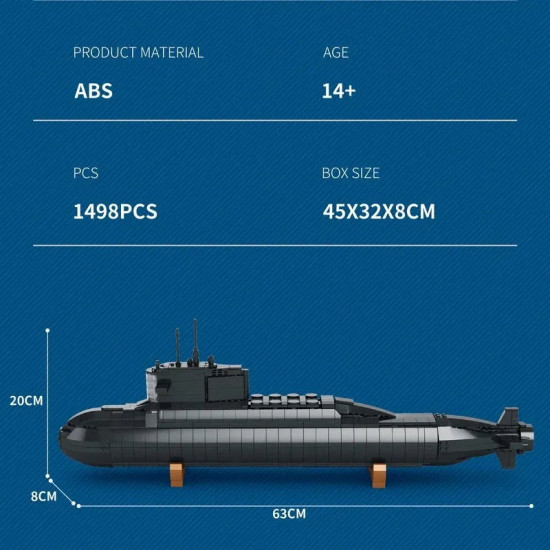 tech moc military strategic nuclear submarine warship bricks toy tech moc military strategic nuclear submarine warship bricks toy