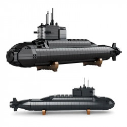 tech moc military strategic nuclear submarine warship bricks toy