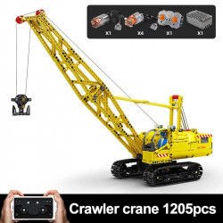 tech moc motorized app rc crawler crane bricks toys