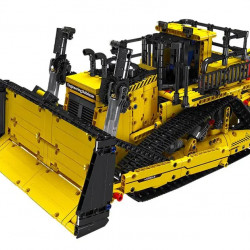 tech moc motorized d11 bulldozer truck bricks toy