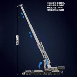 tech moc motorized liebherr ltm 11200 crane bricks toy