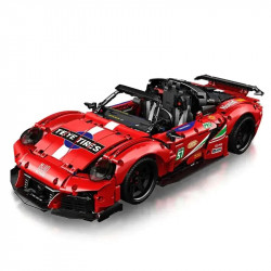 tech moc motorized porsche 911 super car bricks toy