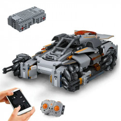 tech moc motorized rc desert storm car bricks toy