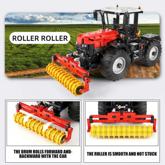 tech moc motorized rc fastrac roller tractor truck bricks toy 17020 tech moc motorized rc fastrac roller tractor truck bricks toy 17020
