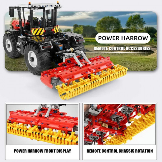 tech moc motorized rc fastrac roller tractor truck bricks toy 17020 tech moc motorized rc fastrac roller tractor truck bricks toy 17020