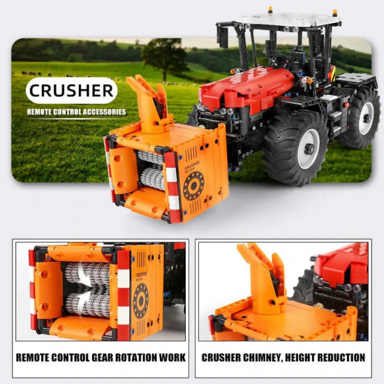 tech moc motorized rc fastrac roller tractor truck bricks toy 17020 tech moc motorized rc fastrac roller tractor truck bricks toy 17020