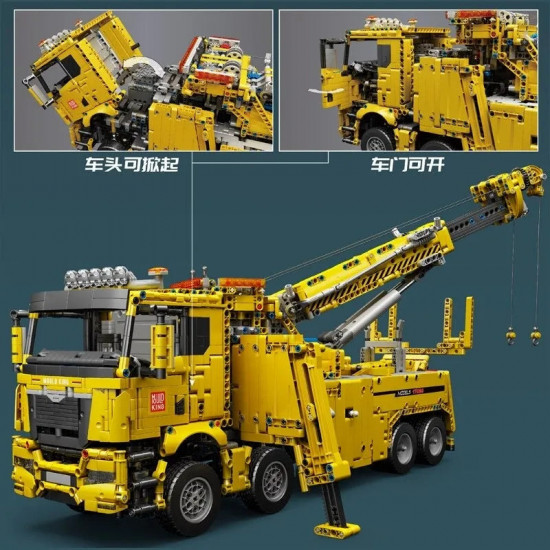 tech moc motorized rc fire service rescue truck bricks toy 17028 tech moc motorized rc fire service rescue truck bricks toy 17028