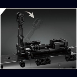 tech moc motorized rpg rocket grenade launcher bricks toy 14017