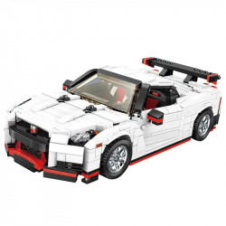tech moc nissan gtr r35 racing car bricks toys 13104