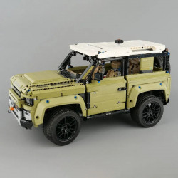 tech moc off-road awd land rovers defender bricks toy