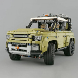 tech moc off-road awd land rovers defender bricks toy