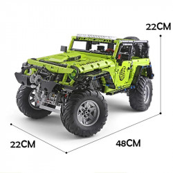 tech moc off-road jeep wrangler rubicon bricks toy j902
