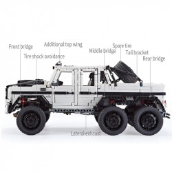tech moc off-road suv land cruiser amg bricks toys