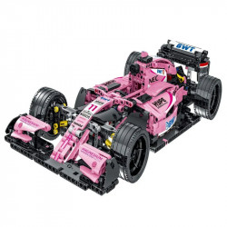 tech moc pink alternate f1 racing car bricks toy