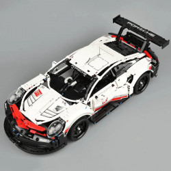 tech moc porsche 911 rsr racing sports car bricks toy 20097