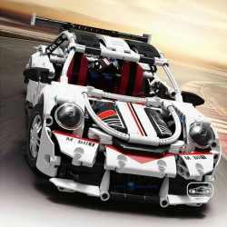 tech moc porsche 911 rsr sports car bricks toy t2008