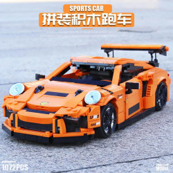 tech moc porsche gt3 rs racing sports car bricks toy 13129