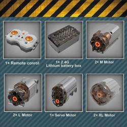 tech moc rc app fire service rescue truck bricks toy 17027
