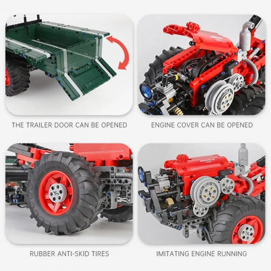 tech moc rc app motorized farm tractor bricks toys 17005 tech moc rc app motorized farm tractor bricks toys 17005