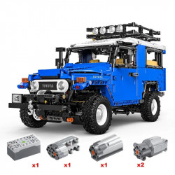 tech moc rc app off road toyota fj40 suv bricks toy