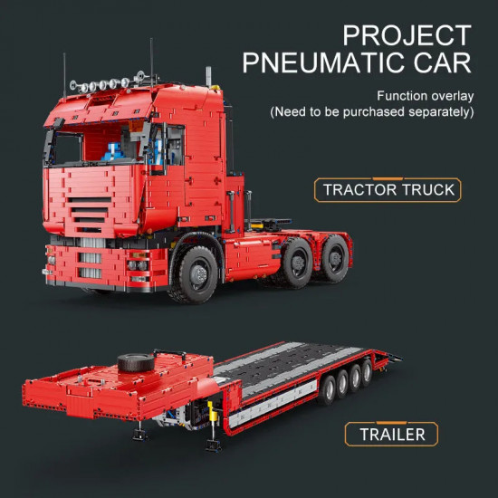 tech moc rc app pneumatic tractor truck bricks toy 19005 tech moc rc app pneumatic tractor truck bricks toy 19005