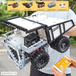 tech moc rc custom mining dump truck bricks toys 13170