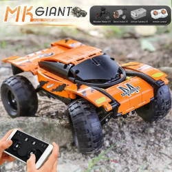 tech moc rc giant monster buggy truck bricks toys 18025
