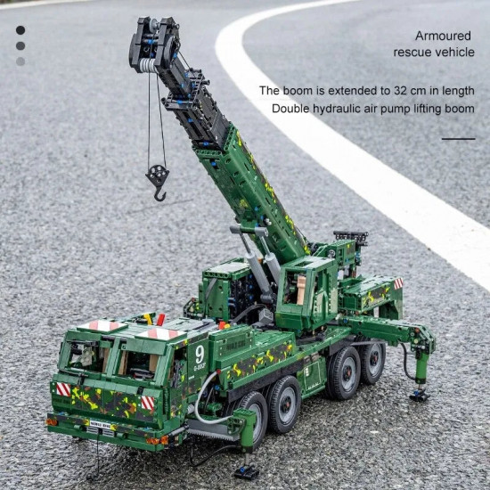 tech moc rc heavy truck armored recovery crane g-bkf bricks toy tech moc rc heavy truck armored recovery crane g-bkf bricks toy