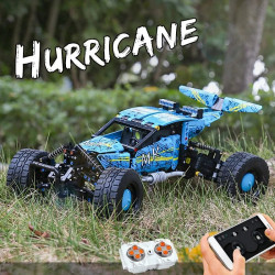 tech moc rc hurricane climbing buggy truck bricks toy 18019