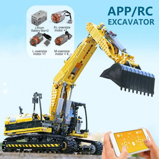tech moc rc link belt 250 excavator truck bricks toy 13112 tech moc rc link belt 250 excavator truck bricks toy 13112