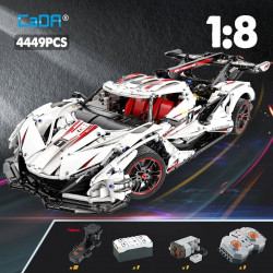 tech moc rc motorized apollo ie racing car bricks toy 61053