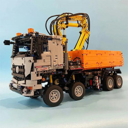 tech moc rc motorized arocs 3245 truck bricks toys 19007