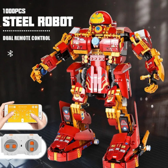 tech moc rc motorized buster steel robot bricks toy 15039 tech moc rc motorized buster steel robot bricks toy 15039