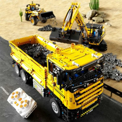tech moc rc motorized heavy dump truck bricks toy t4006