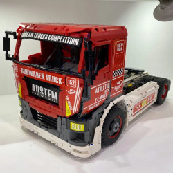 tech moc rc motorized heavy racing truck bricks toy 13152