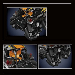 tech moc rc motorized off road atv bricks toy