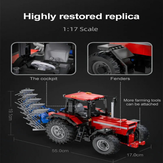 tech moc rc motorized tractor truck bricks toy eu tech moc rc motorized tractor truck bricks toy eu
