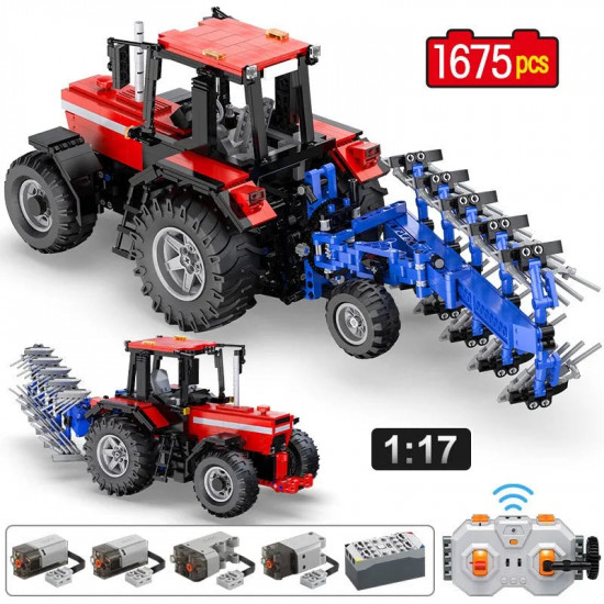 tech moc rc motorized tractor truck bricks toy eu tech moc rc motorized tractor truck bricks toy eu