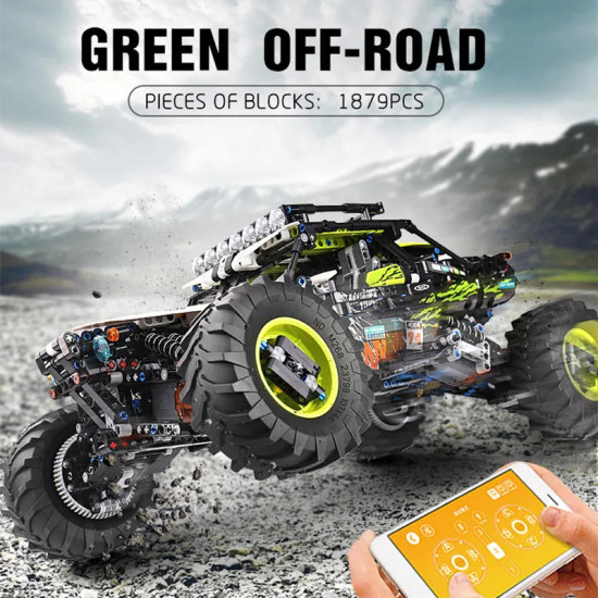 tech moc rc off-road 4wd buggy truck bricks toys 18002 tech moc rc off-road 4wd buggy truck bricks toys 18002