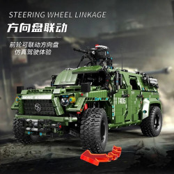 tech moc rc warrior off road suv car bricks toys t4015