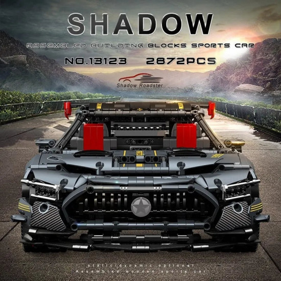 tech moc shadow amg gtr roadster racing car bricks toy 13123 tech moc shadow amg gtr roadster racing car bricks toy 13123